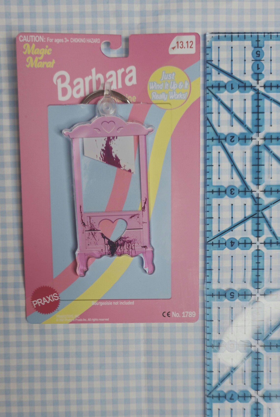 Pink Guillotine Keychain