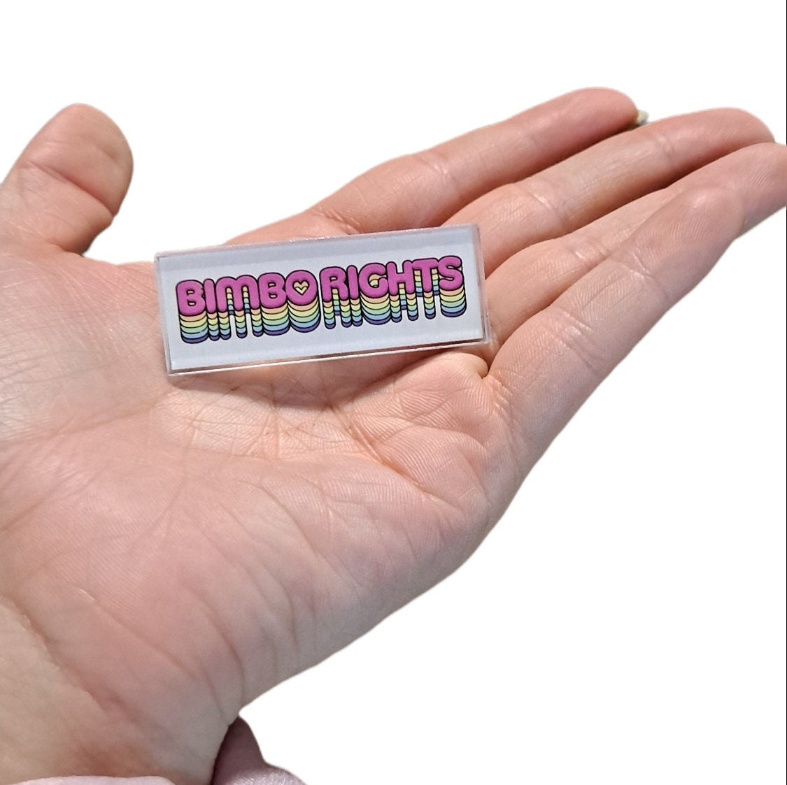 Bimbo Rights Pin