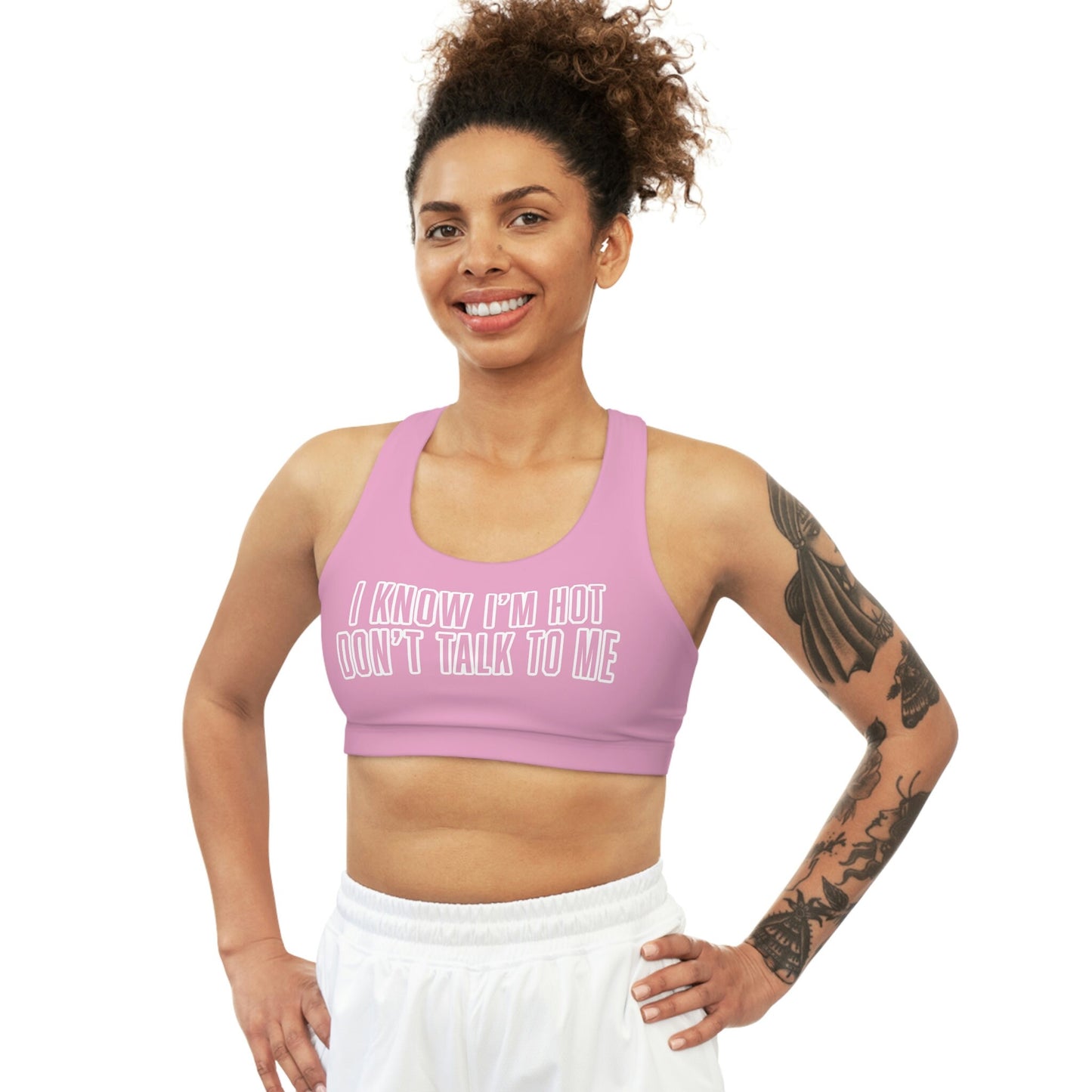 I Know I'm Hot Sports Bra