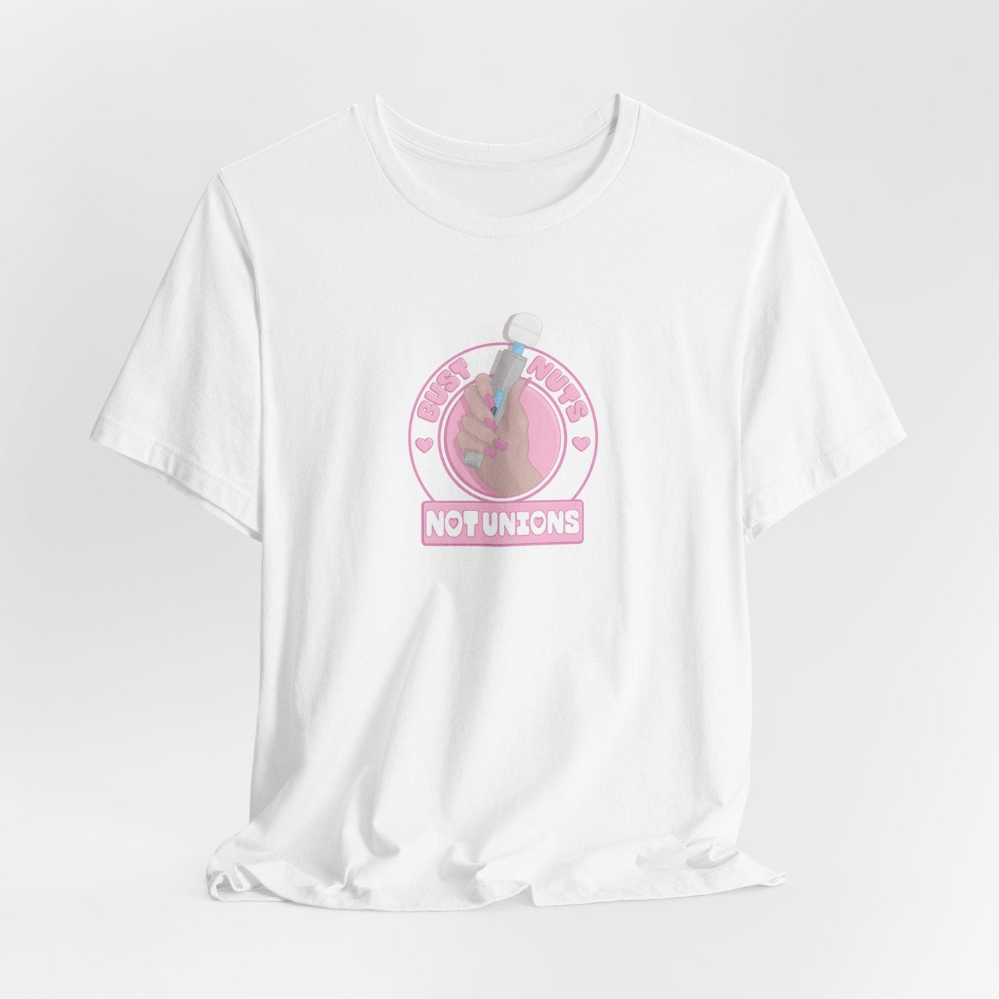 Bust Nuts (Pink) - Unisex T shirt