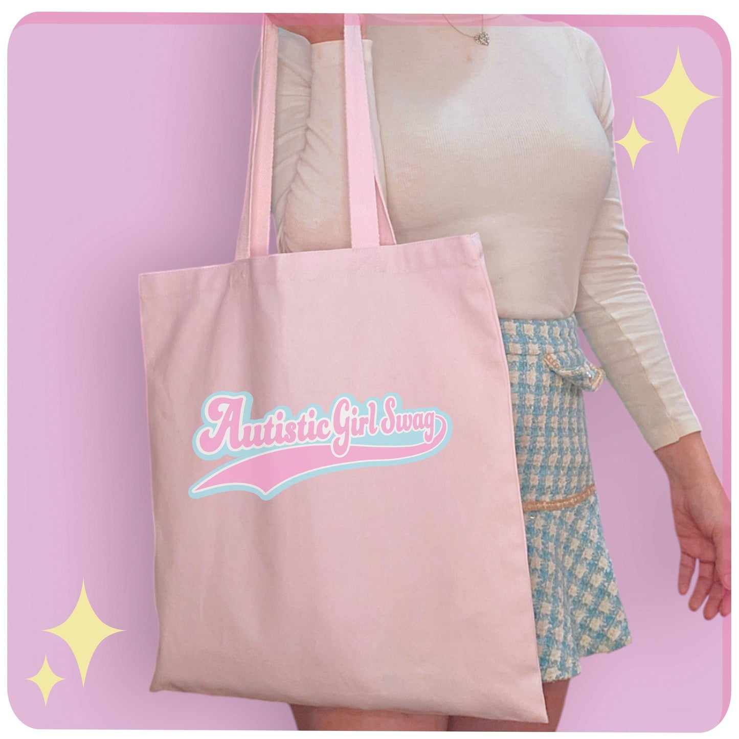 Autistic Girl Swag Tote Bag
