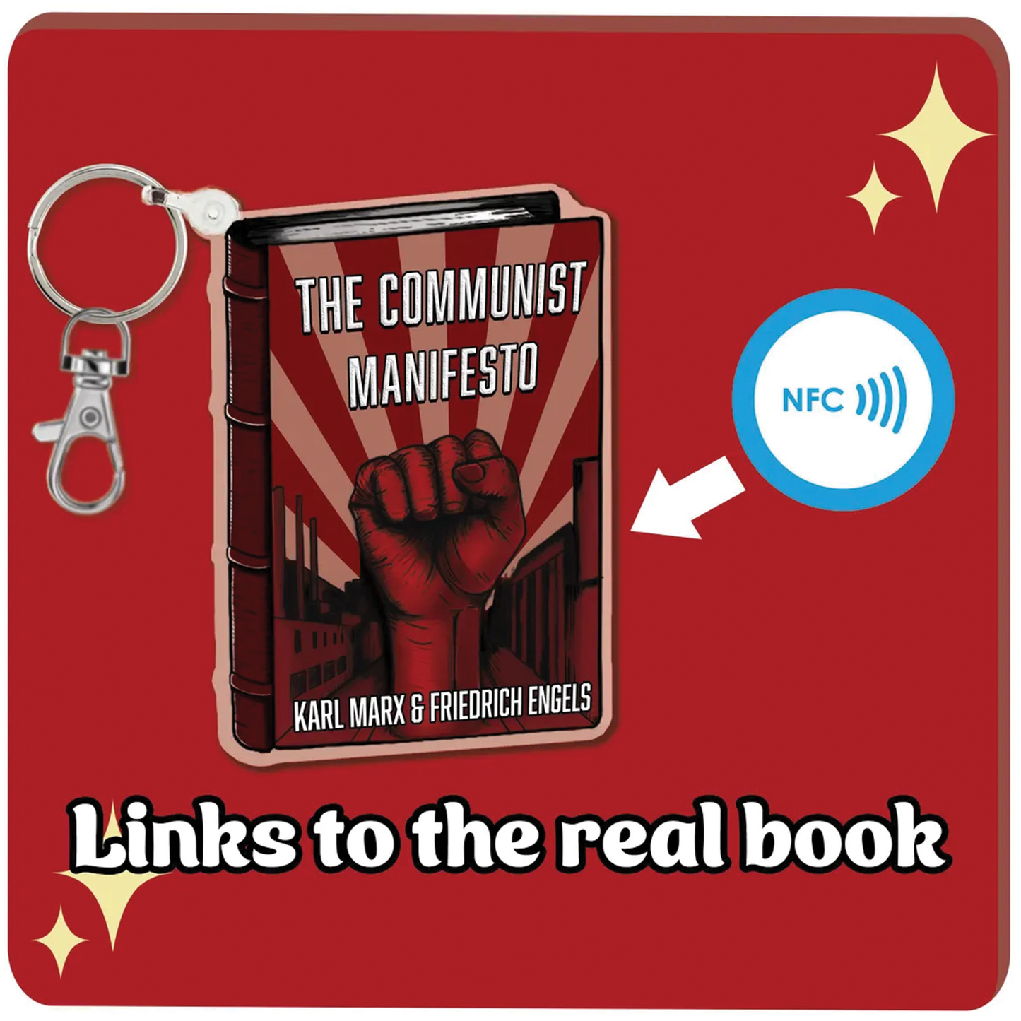 Communist Manifesto NFC Keychain