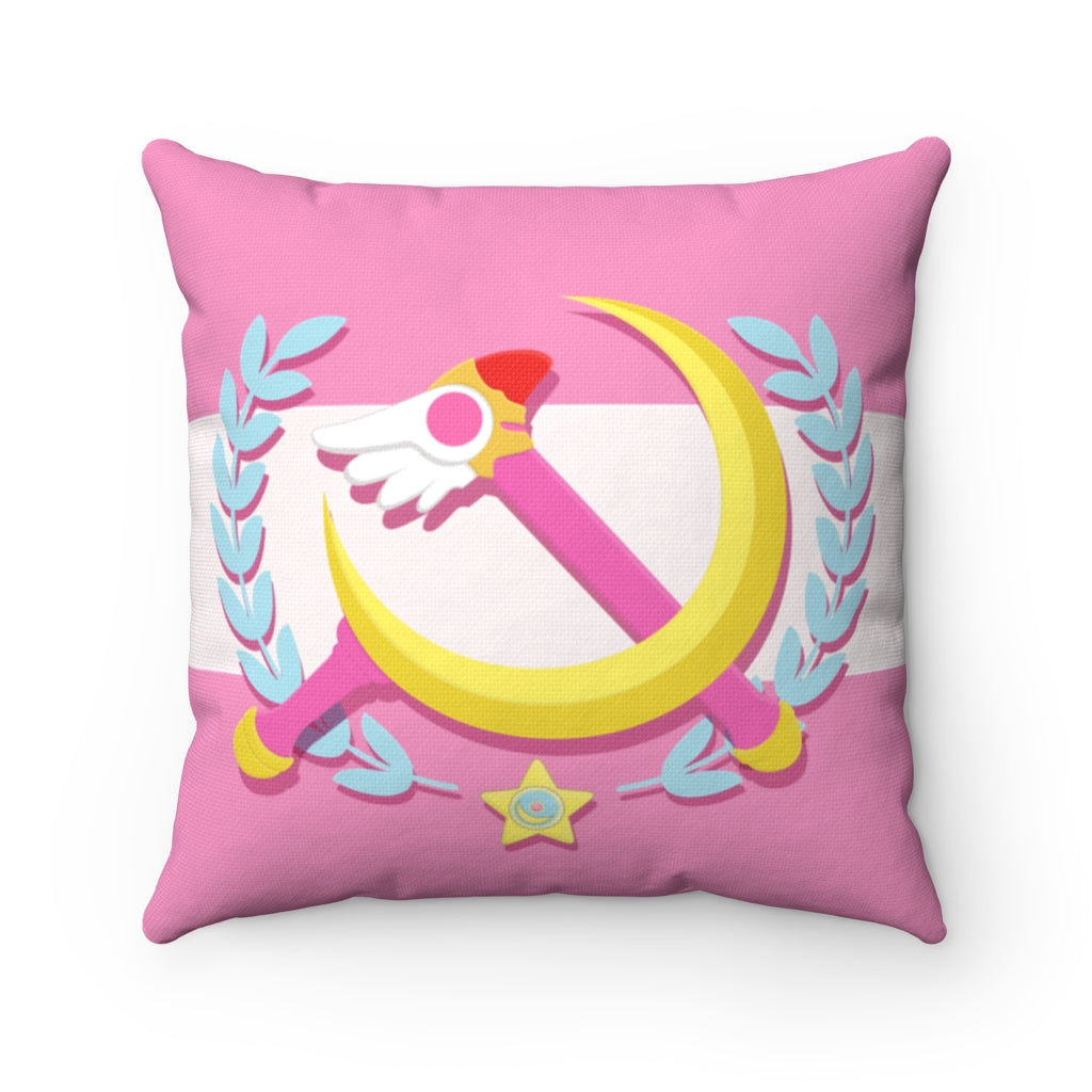 Magical Girls Unite Throw Pillow