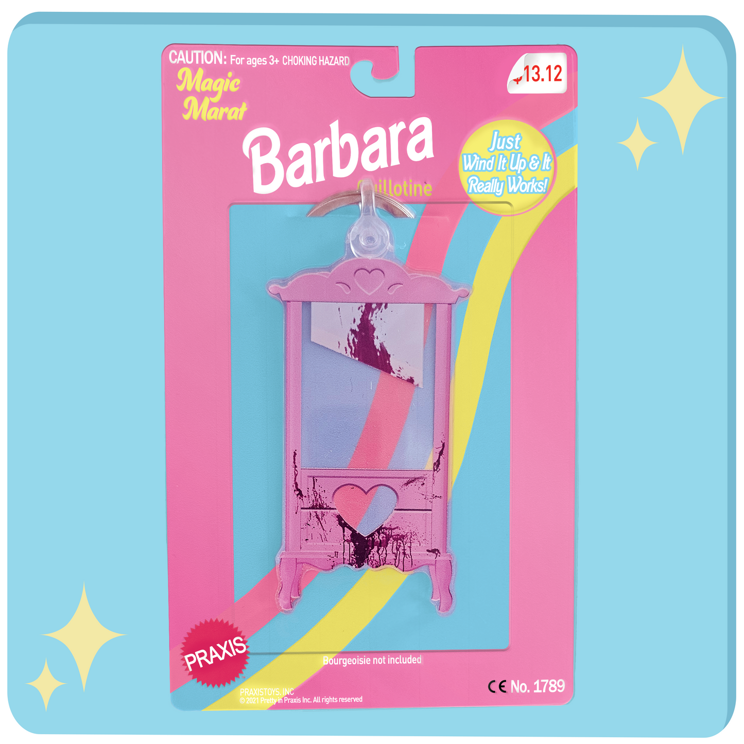 Pink Guillotine Keychain