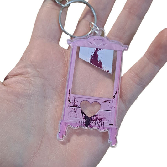 Pink Guillotine Keychain