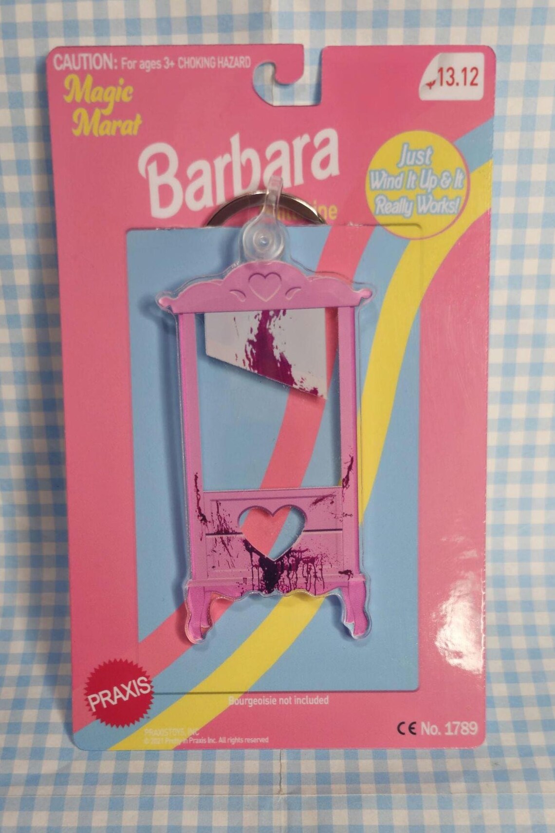 Pink Guillotine Keychain