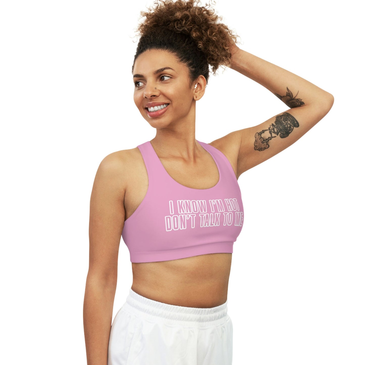 I Know I'm Hot Sports Bra