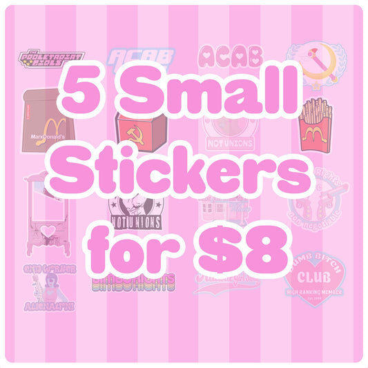 5 Small Stickers