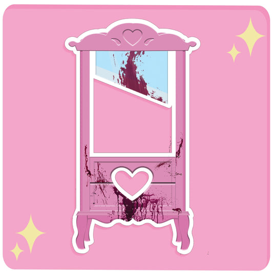 Pink Guillotine Sticker